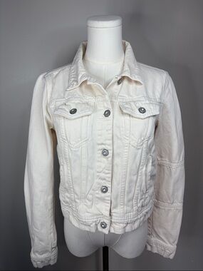 Free People Off-White Jean Jacket XS